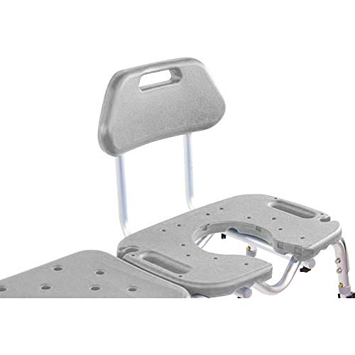 Platinum Health Bath Transfer Bench with Cutout Shower Seat, Deluxe All-Access Chair for Tub and Shower Transfers, Raised Toilet Seat for Seniors and Elderly, Adjustable Height, Includes Insert, Blue