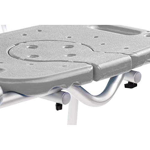 Platinum Health Bath Transfer Bench with Cutout Shower Seat, Deluxe All-Access Chair for Tub and Shower Transfers, Raised Toilet Seat for Seniors and Elderly, Adjustable Height, Includes Insert, Blue