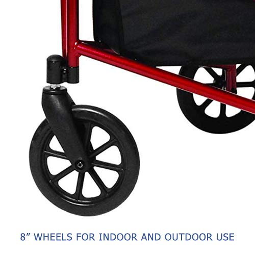 Lumex 3 Wheel Cruiser - Lightweight & Narrow Three Wheel Walkers for Seniors & Tight Spaces