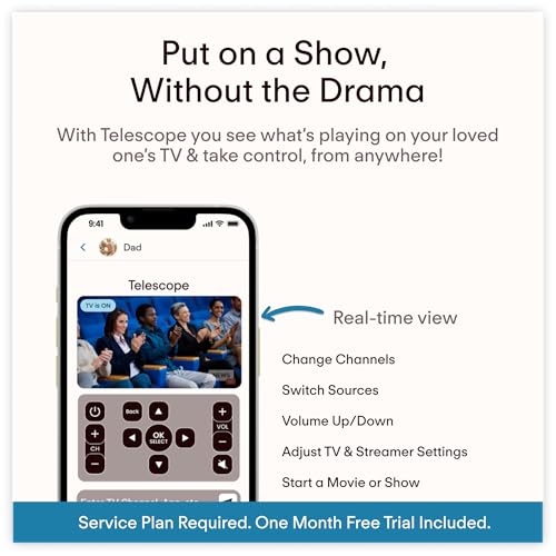 JubileeTV Universal Remote Control for Seniors – Simple, Accessible, and Designed for Ease of Use