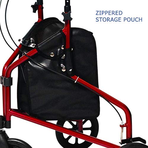 Lumex 3 Wheel Cruiser - Lightweight & Narrow Three Wheel Walkers for Seniors & Tight Spaces