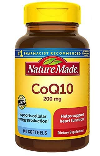 Nature Made CoQ10 200mg, Dietary Supplement for Heart Health Support, 80 Softgels, 80 Day Supply