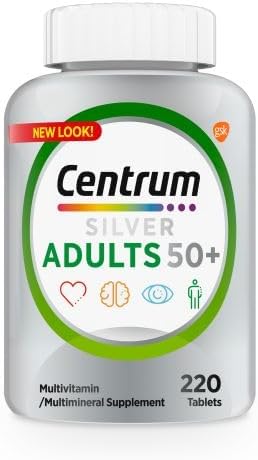 Centrum Silver Multivitamin for Adults 50 Plus – Essential Daily Nutrition for Memory, Cognition & Overall Wellness