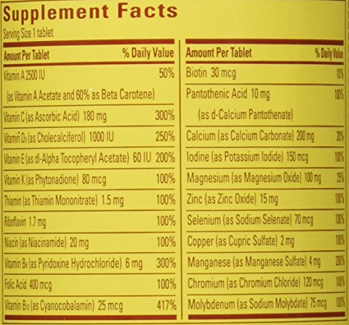 Nature Made Multivitamin For Her 50+ with No Iron – Comprehensive Daily Nutritional Support