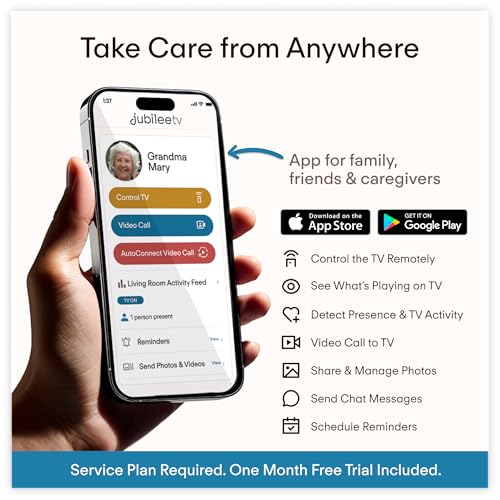 JubileeTV Universal Remote Control for Seniors – Simple, Accessible, and Designed for Ease of Use