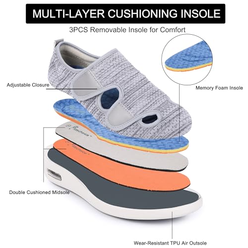 SPR&JOY Diabetic Shoes for Women – Comfortable & Supportive Footwear for Swollen Feet & Edema