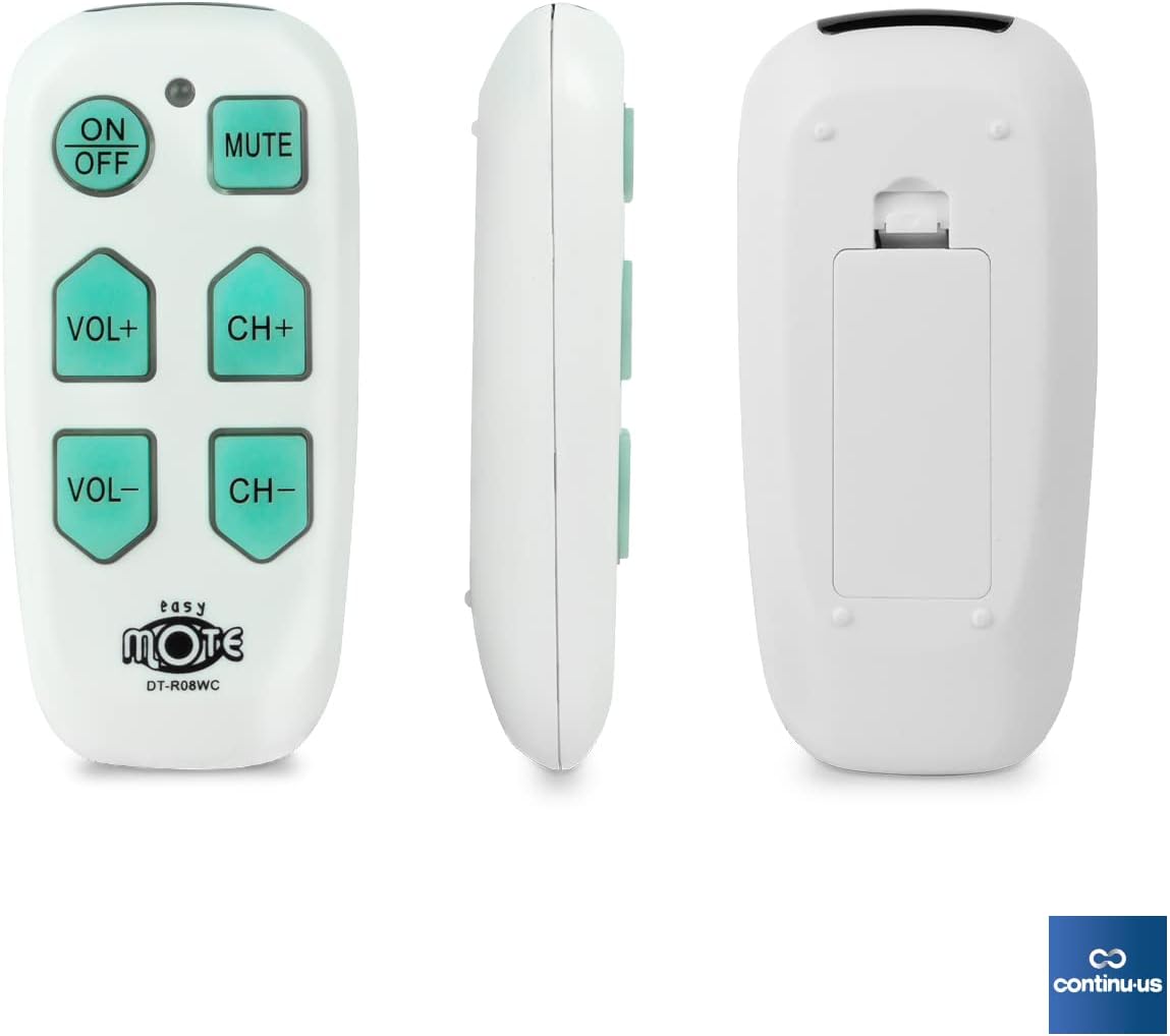 Universal Big Button TV Remote - EasyMote | DT-R08W – Simple, Accessible & Smart Control