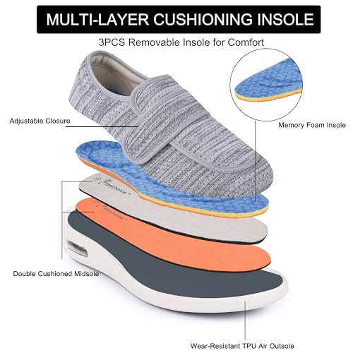 SPR&JOY Diabetic Shoes for Women – Comfortable & Supportive Footwear for Swollen Feet & Edema