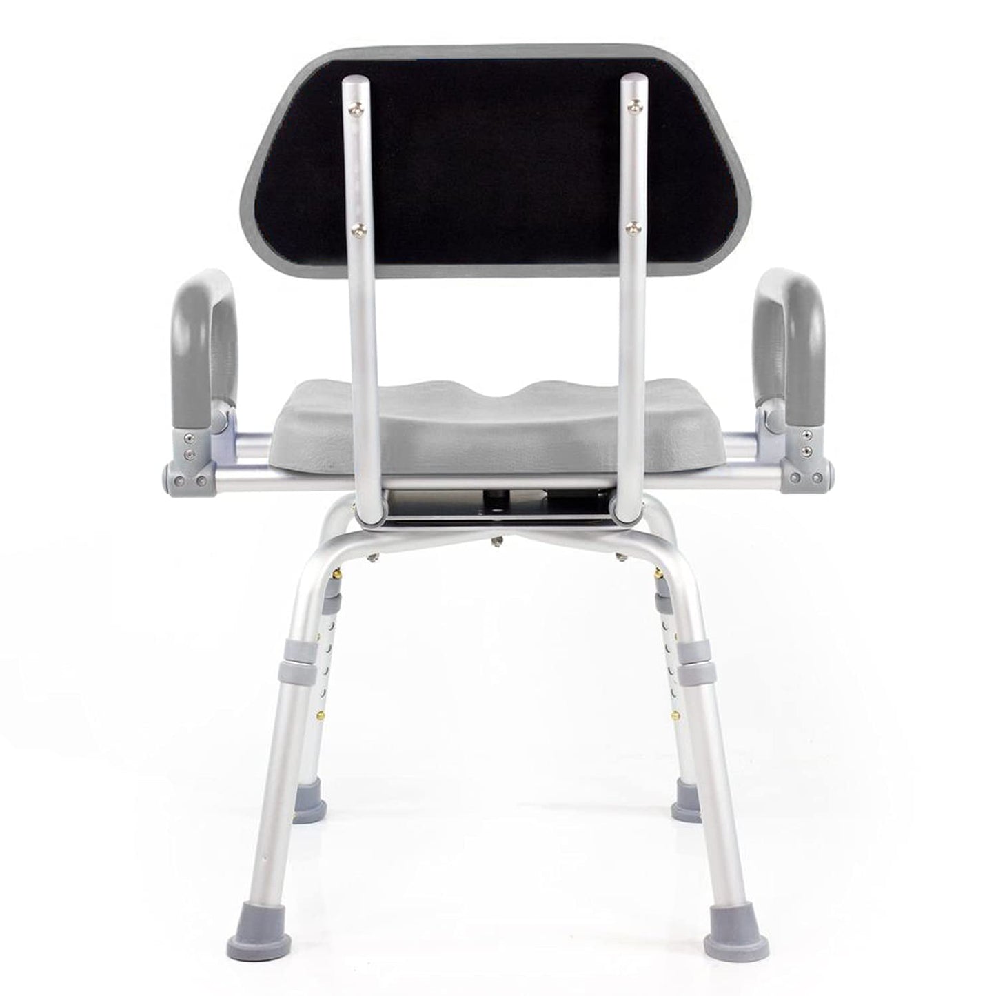 Revolution Pivoting Shower Chair for Bathtub, Adjustable Swivel Seat with Padded Back and Arms, Adjustable Space Saving Design for Tubs, Shower, for Elderly, Handicap & Seniors, Blue