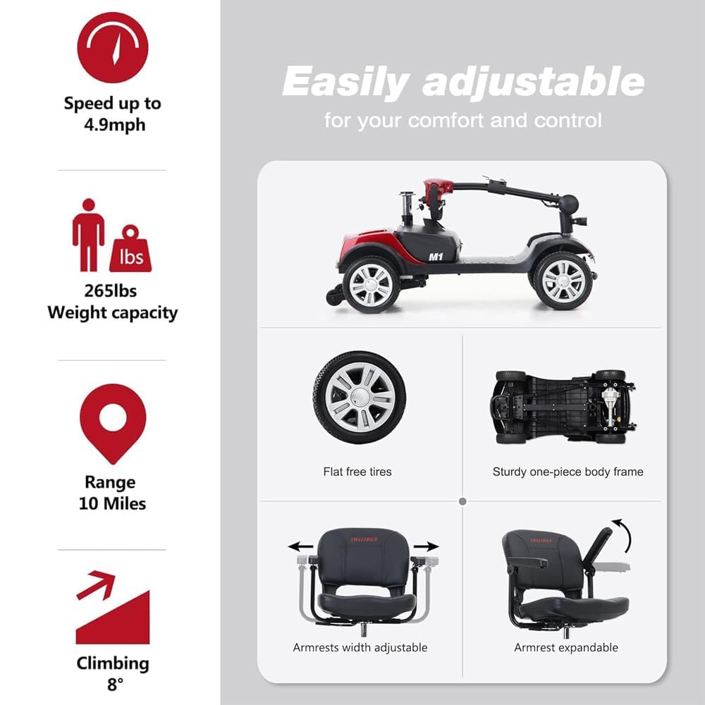 Folding Mobility Scooter for Seniors – Reliable, Comfortable, and Designed for Independence