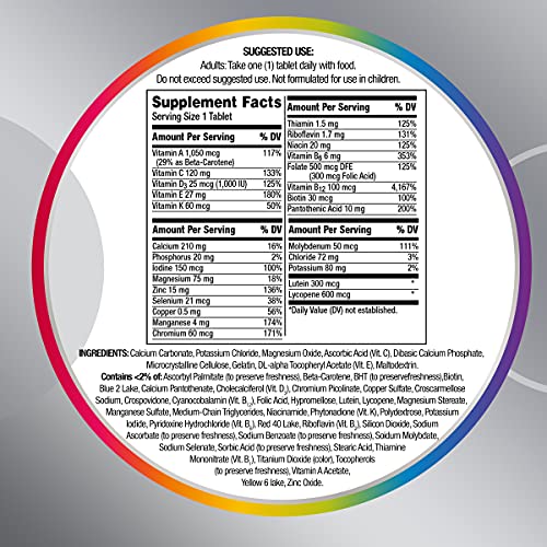 Centrum Silver Men's 50+ Multivitamin – Essential Daily Nutrition for Memory, Cognition & Overall Wellness