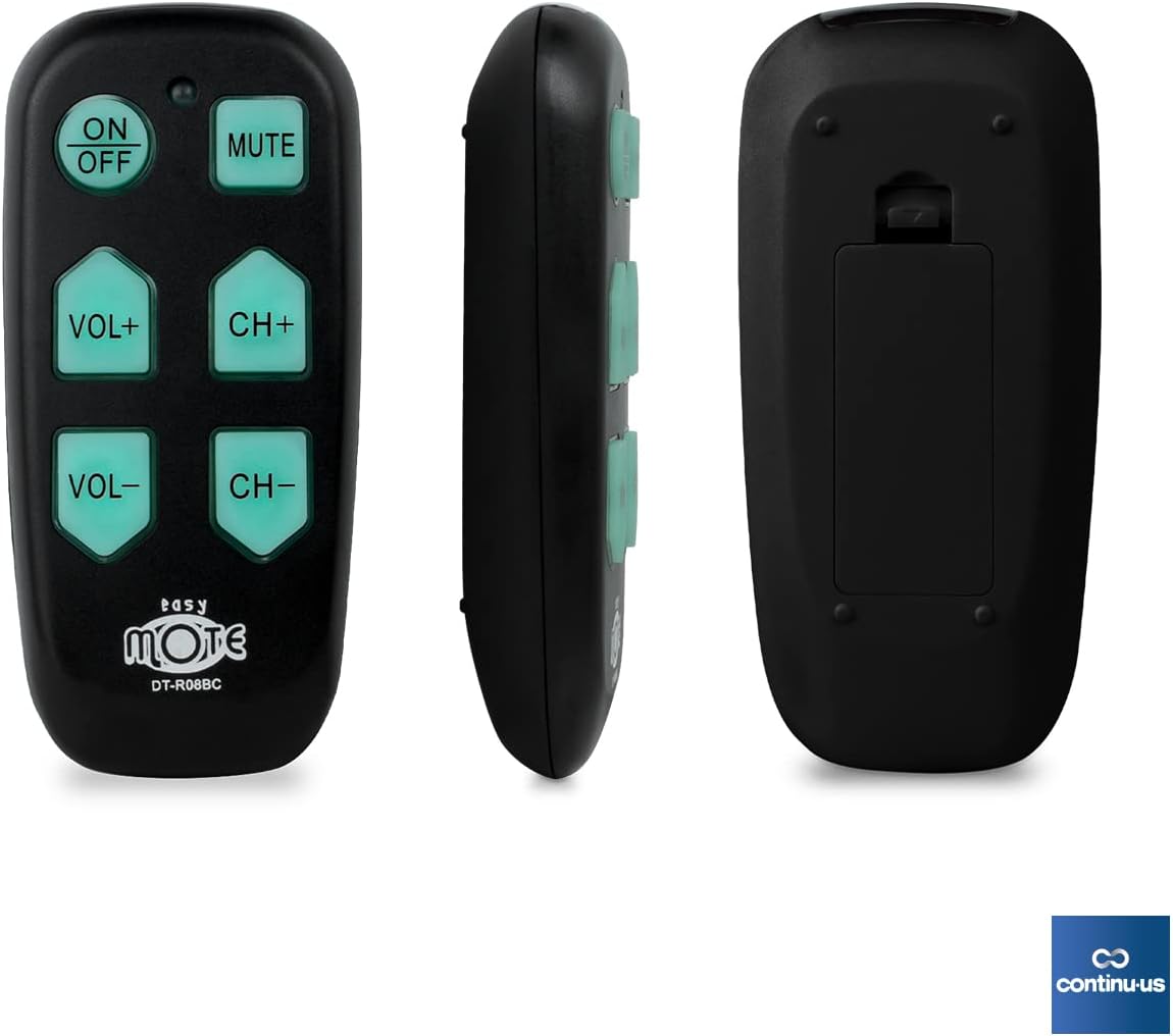 Universal Big Button TV Remote - EasyMote | DT-R08W – Simple, Accessible & Smart Control