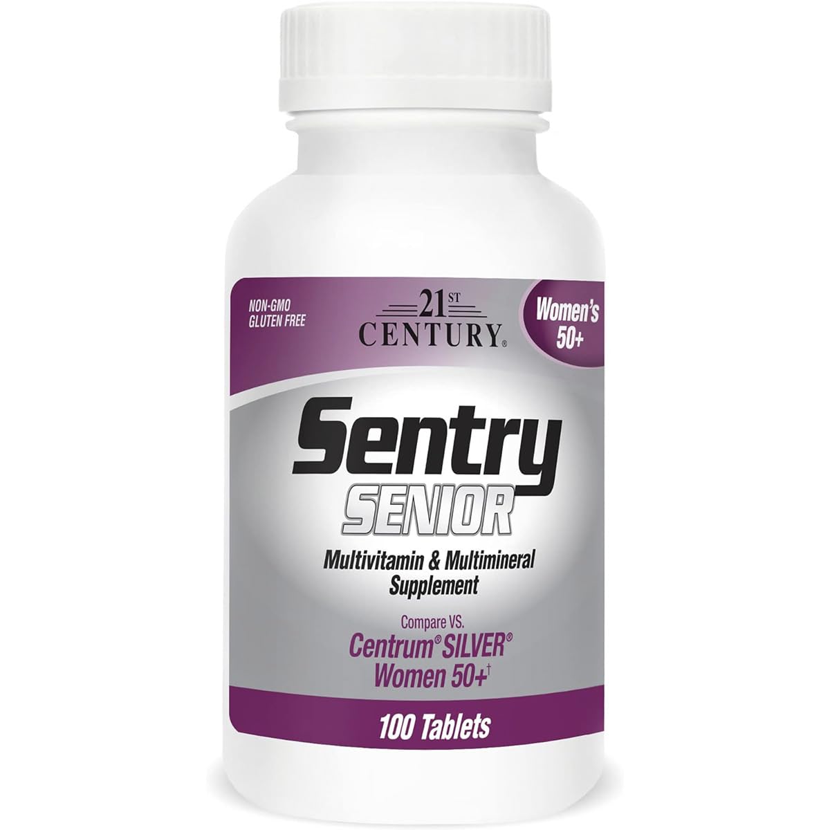 21st Century Sentry Senior Women 50 Plus Tablets – Comprehensive Multivitamin & Multimineral Support