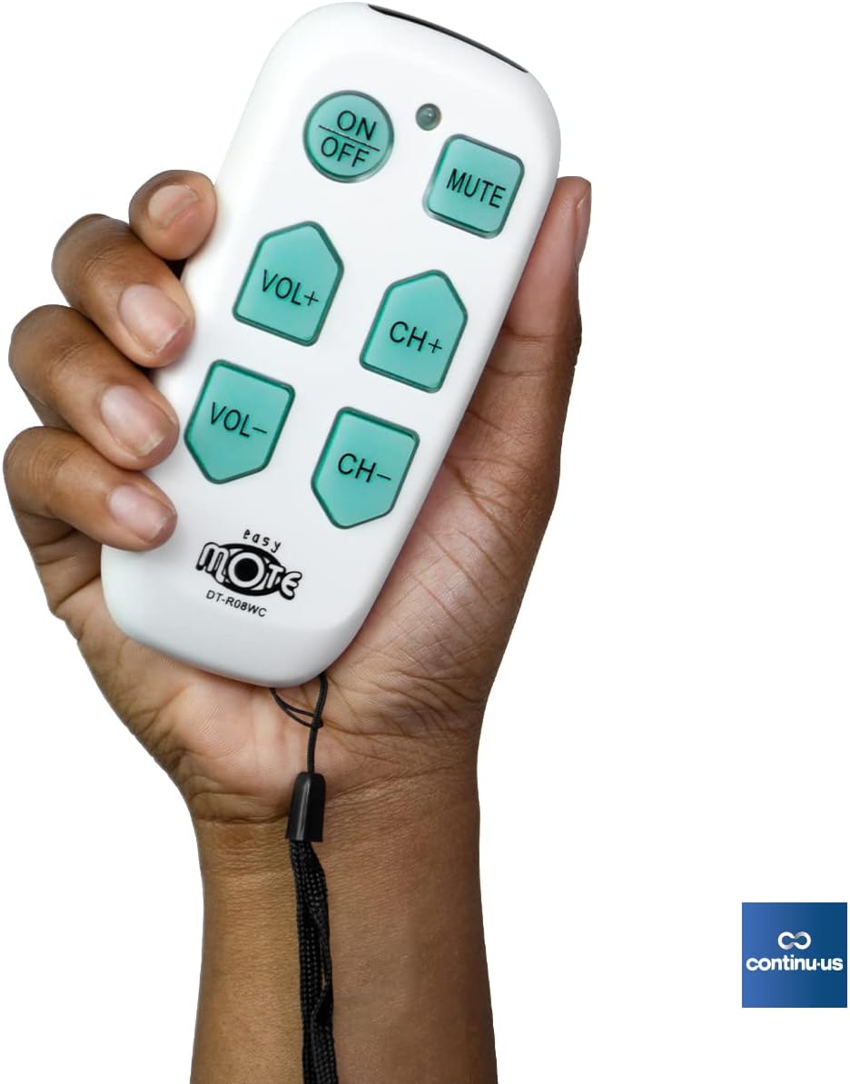 Universal Big Button TV Remote - EasyMote | DT-R08W – Simple, Accessible & Smart Control