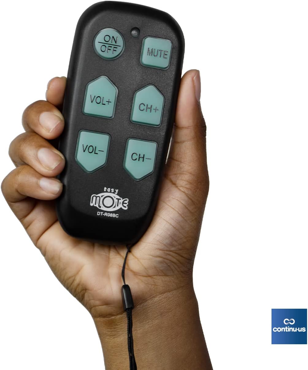 Universal Big Button TV Remote - EasyMote | DT-R08W – Simple, Accessible & Smart Control