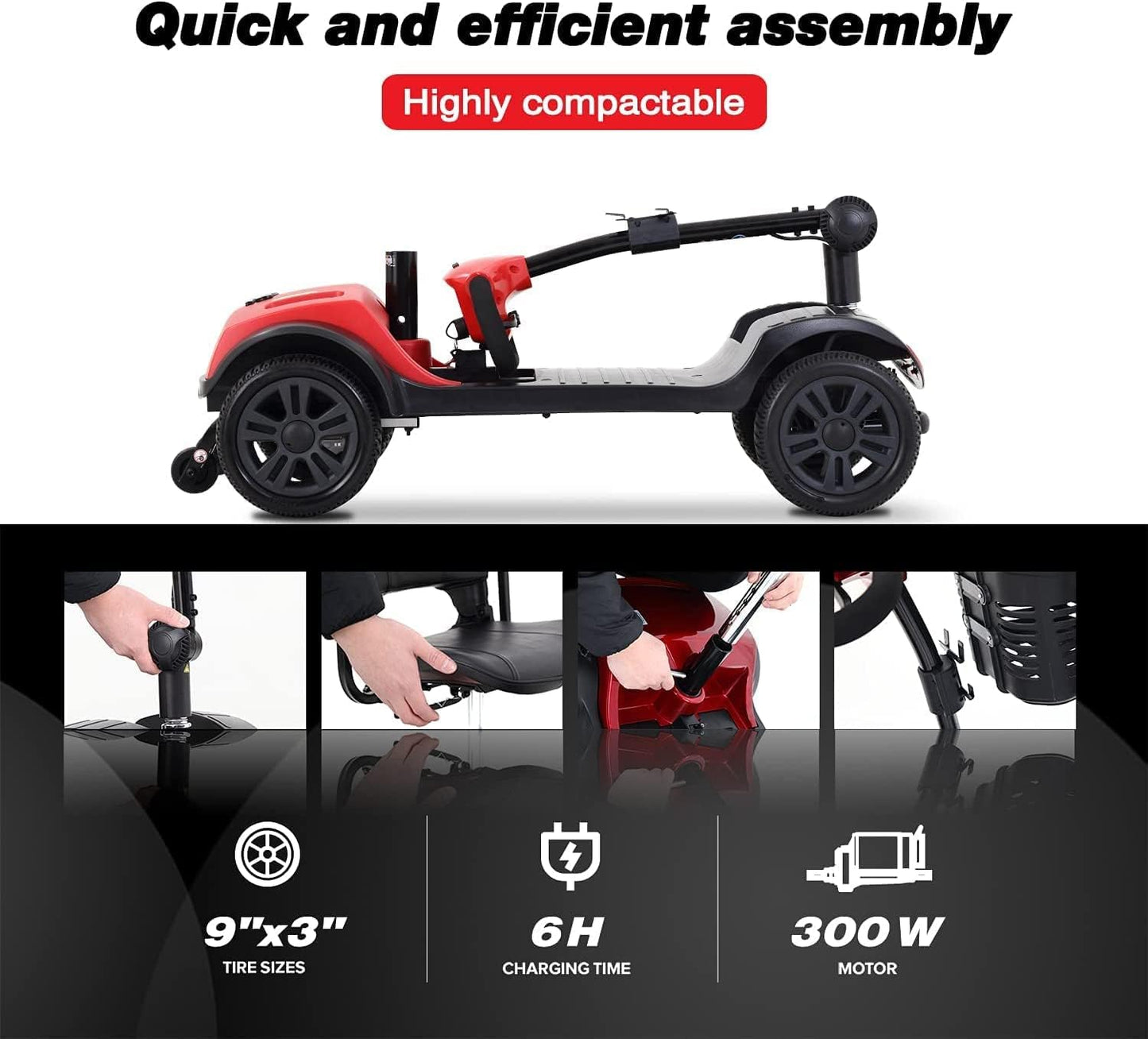 Folding Mobility Scooter for Seniors – Reliable, Comfortable, and Designed for Independence