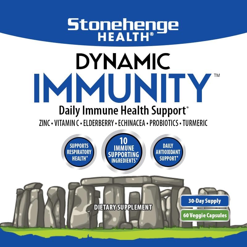 Stonehenge Health Dynamic Immunity Daily Supplement – Comprehensive Immune & Respiratory Support