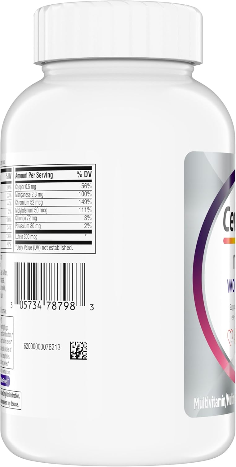 Centrum Minis Silver Women's Multivitamin for Women 50 Plus – Essential Daily Nutrition for Memory, Cognition & Overall Wellness