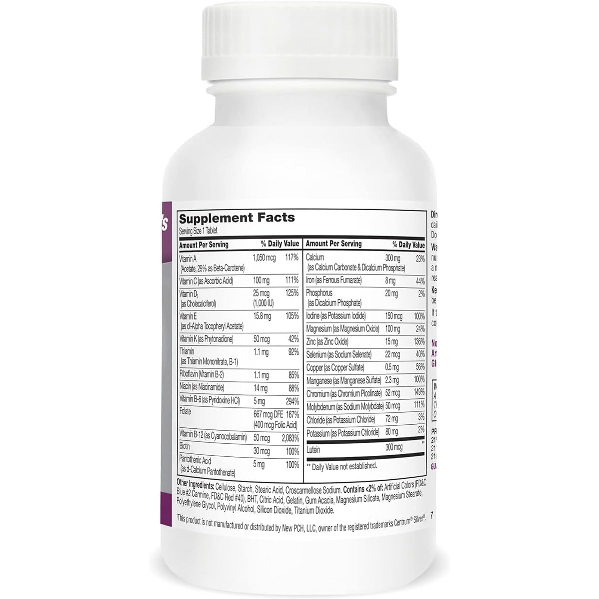 21st Century Sentry Senior Women 50 Plus Tablets – Comprehensive Multivitamin & Multimineral Support