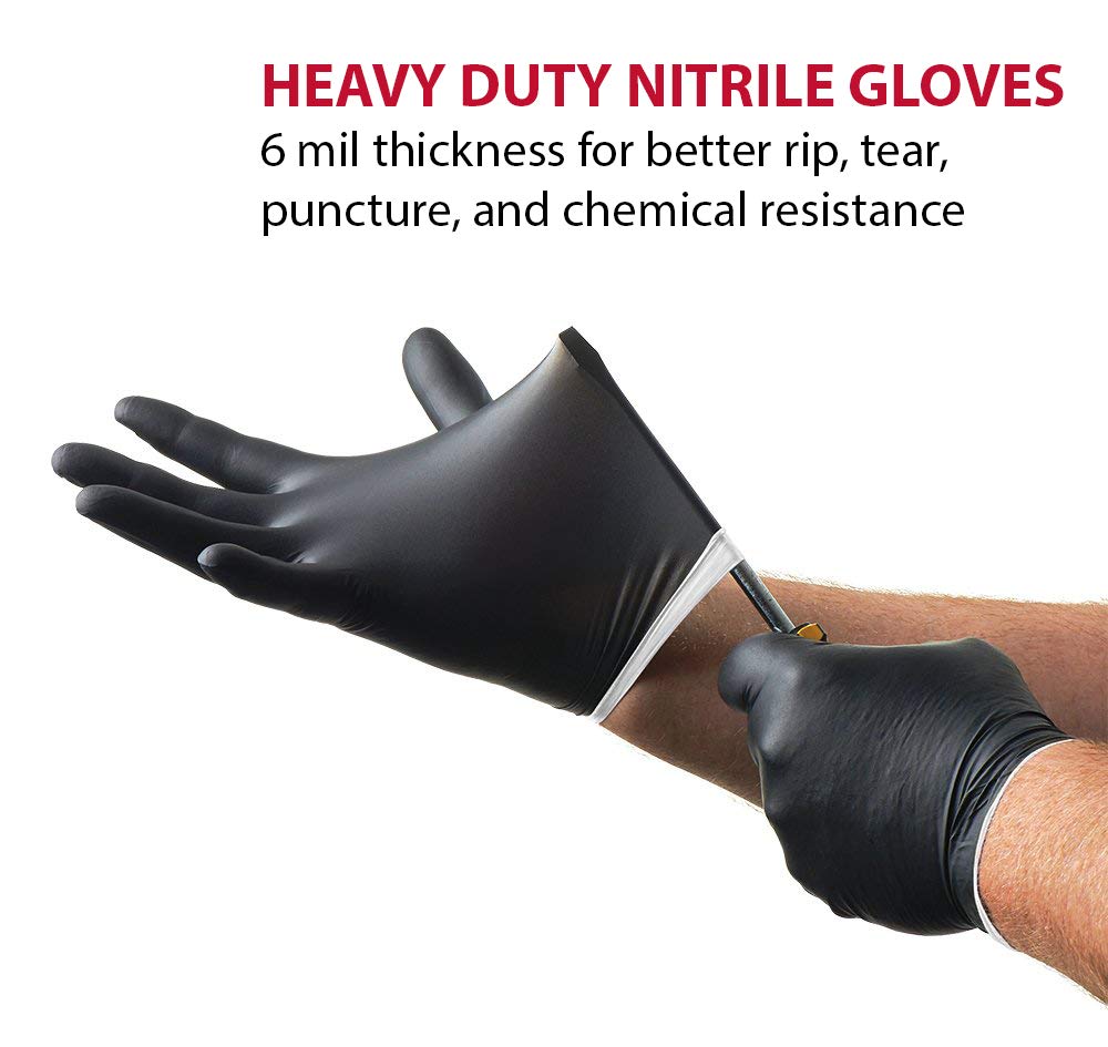 Venom Steel VEN6544 Nitrile Gloves – Heavy-Duty, Rip-Resistant Protection