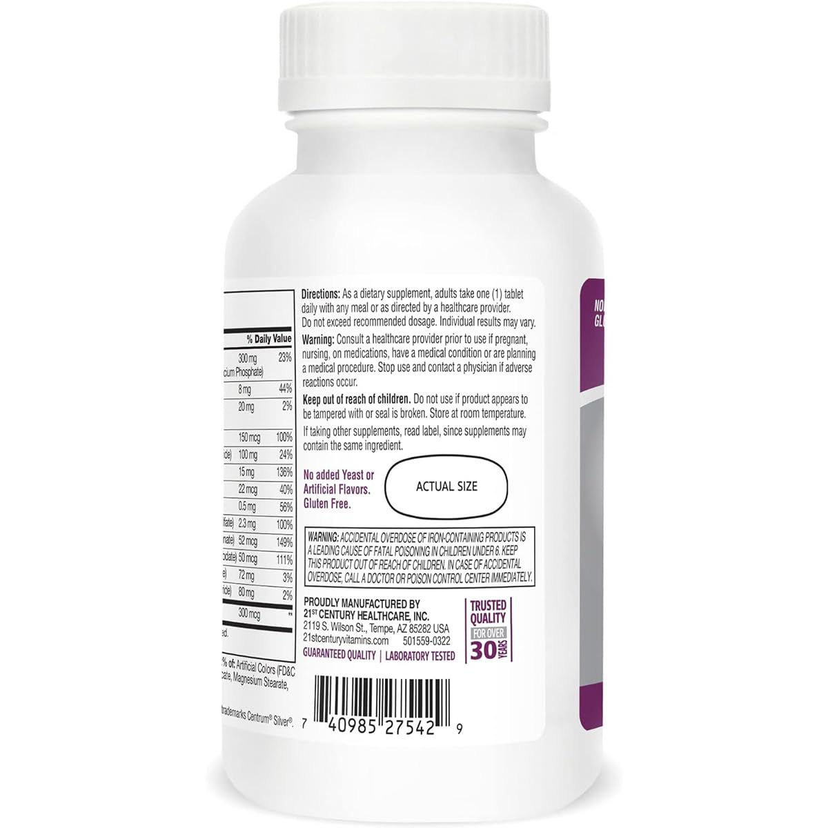 21st Century Sentry Senior Women 50 Plus Tablets – Comprehensive Multivitamin & Multimineral Support