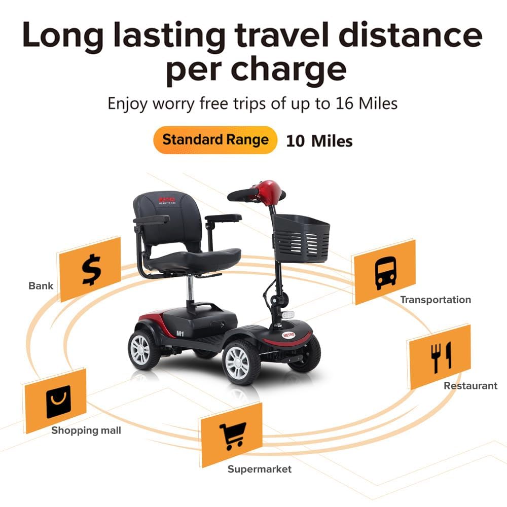 Folding Mobility Scooter for Seniors – Reliable, Comfortable, and Designed for Independence