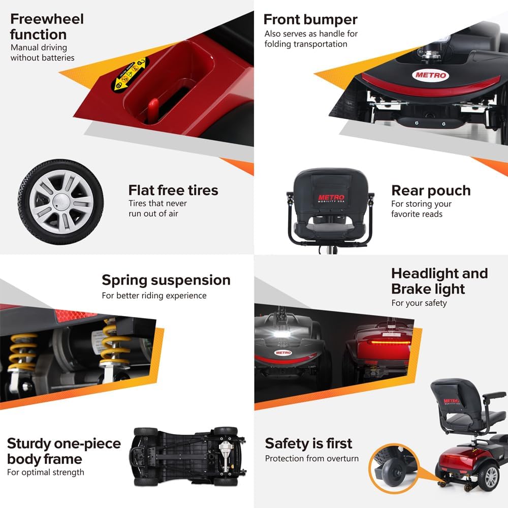 Folding Mobility Scooter for Seniors – Reliable, Comfortable, and Designed for Independence