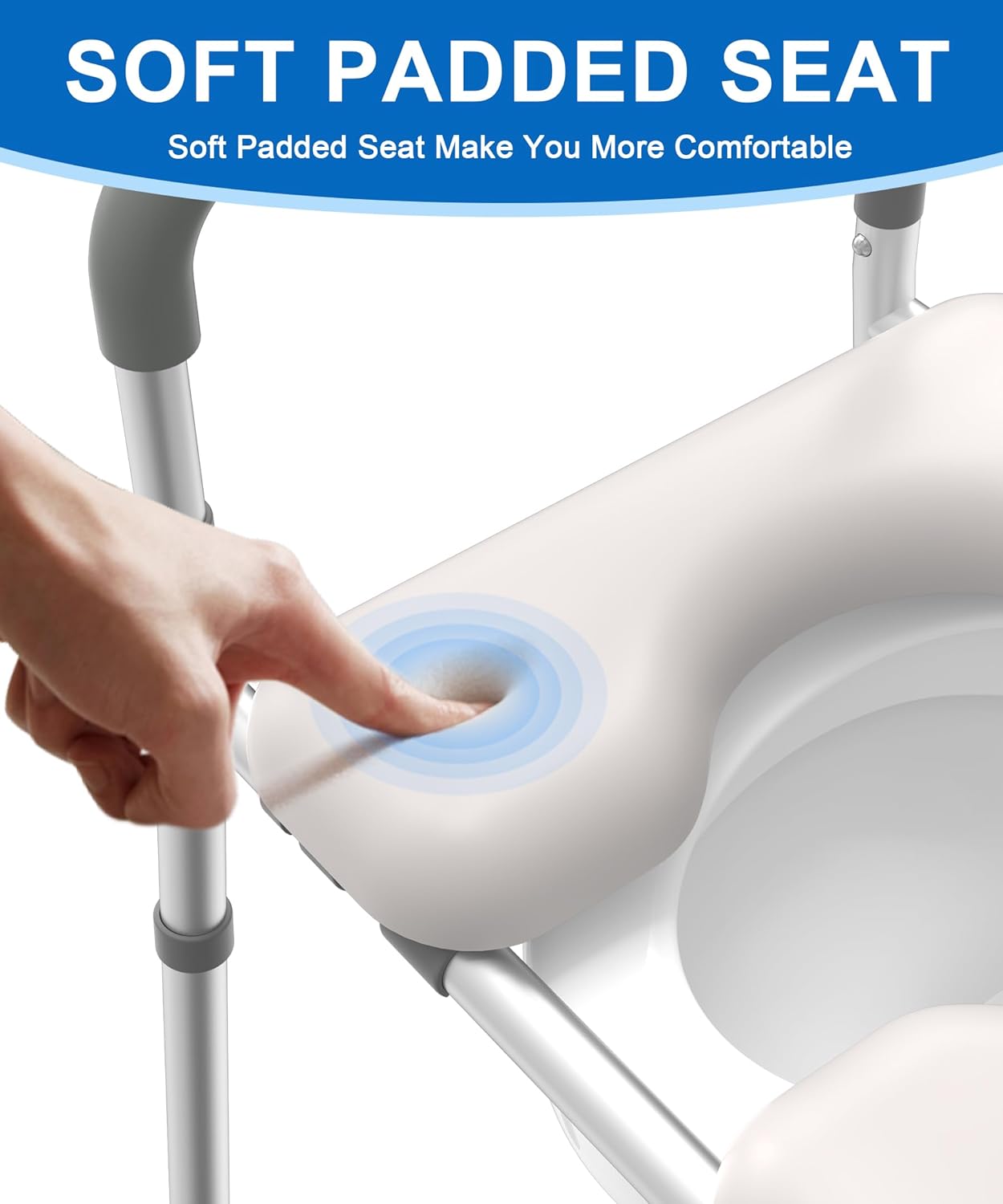 FSA/HSA Eligible Raised Toilet Seat with Handles and Shower Chair for Inside Shower with Arms and Back