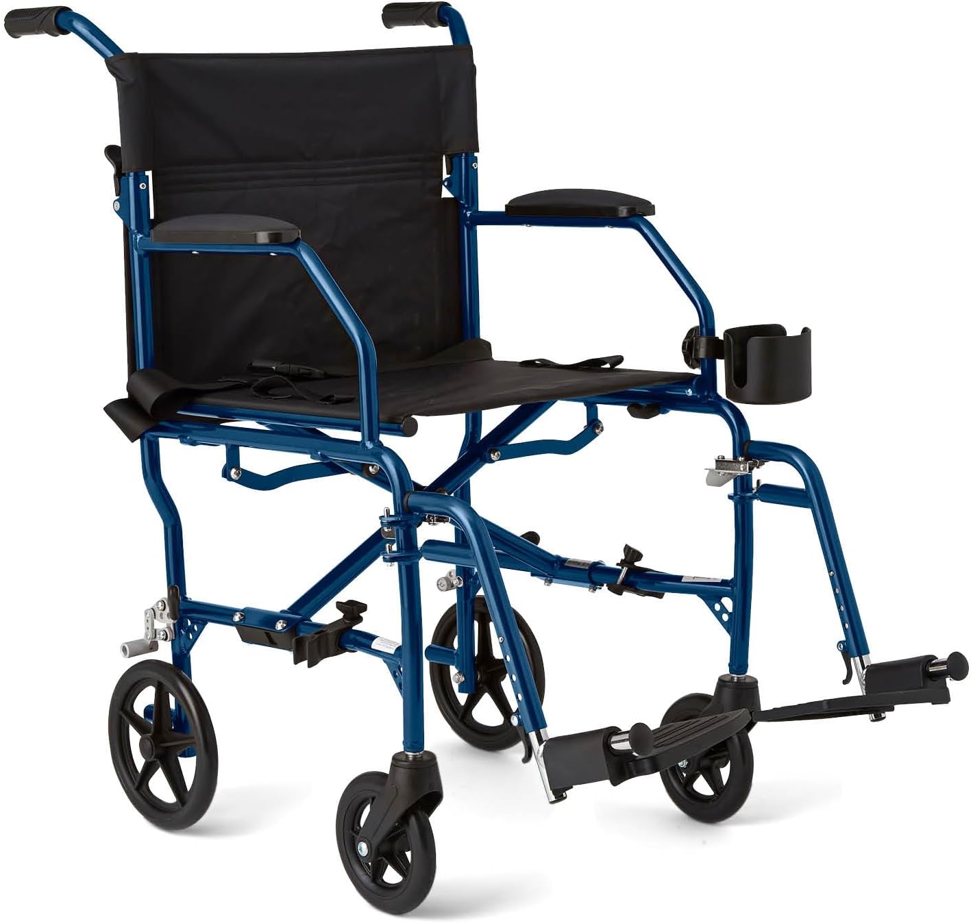 Medline Ultra Lightweight Transport Wheelchair for Adults – Foldable, Compact & Comfortable Mobility Solution