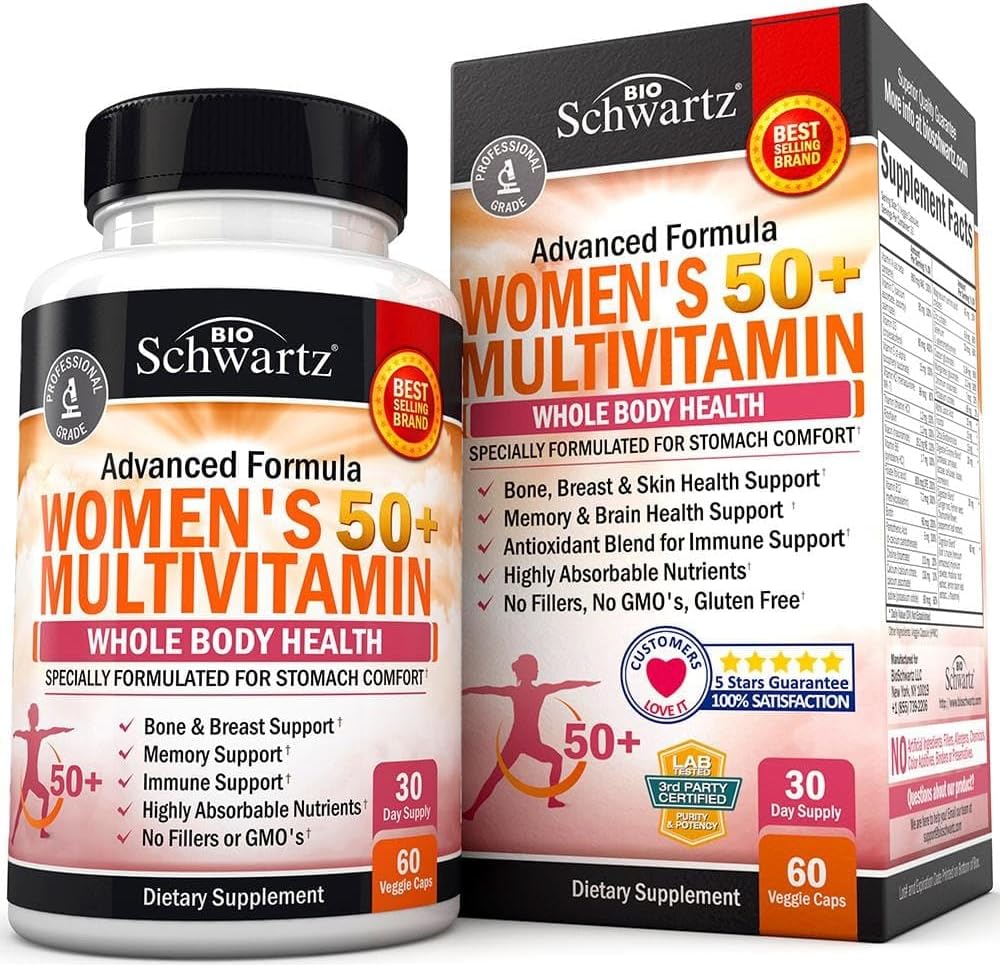 Daily Multivitamin for Women 50 & Over – Comprehensive Wellness Support