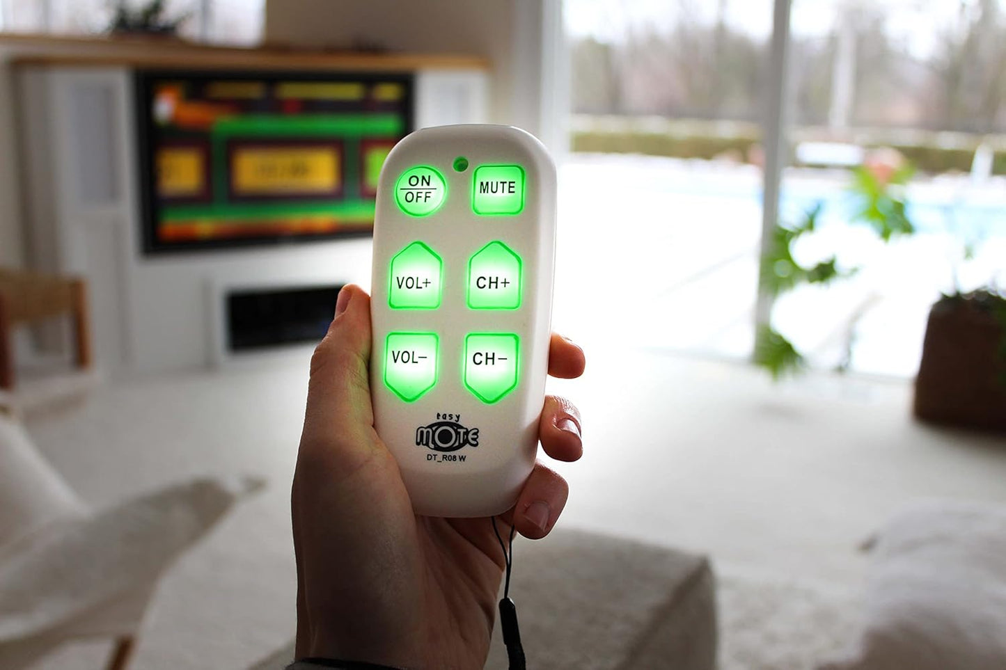 Universal Big Button TV Remote - EasyMote | DT-R08W – Simple, Accessible & Smart Control