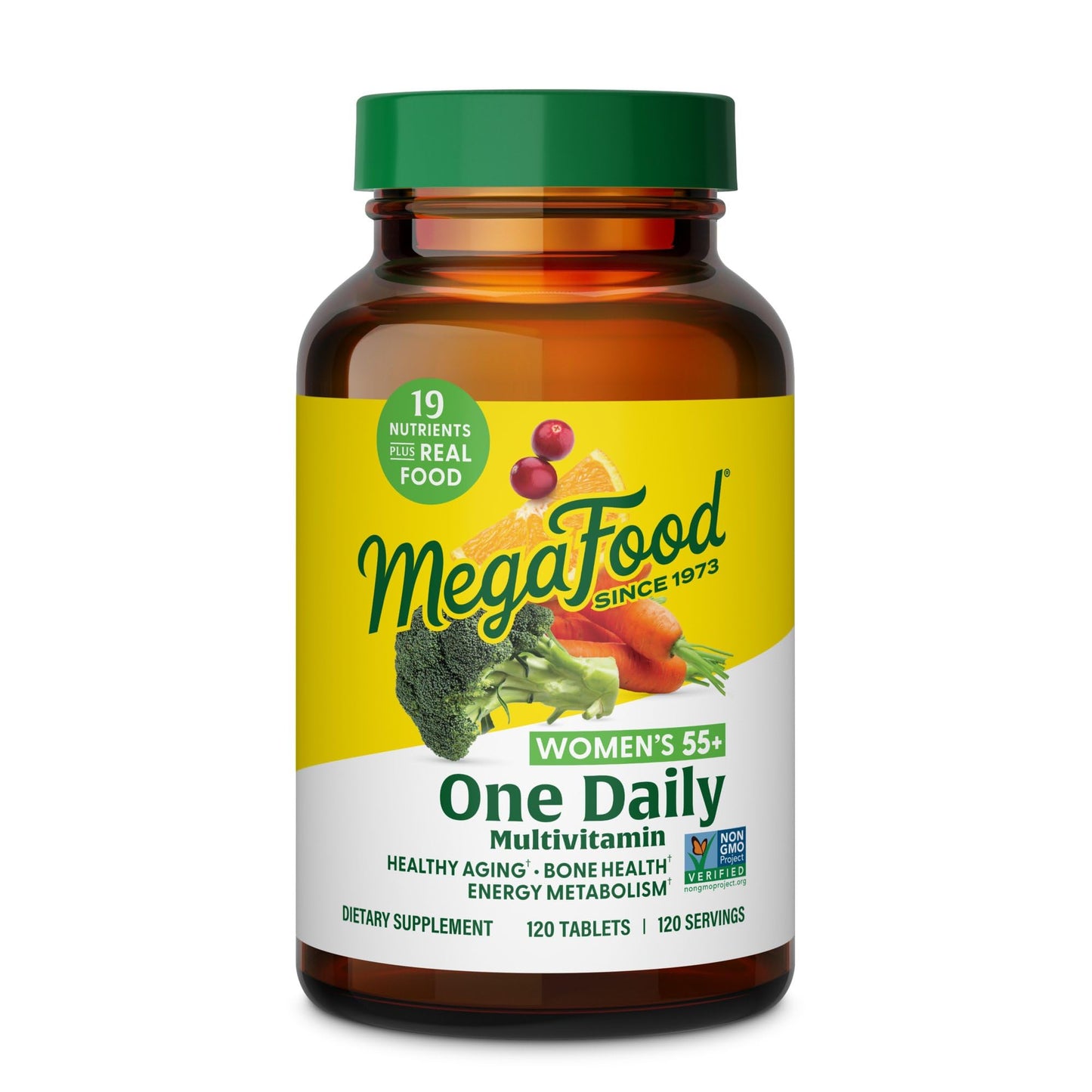 MegaFood Women's 55+ One Daily Multivitamin – Comprehensive Wellness Support for Women Over 55