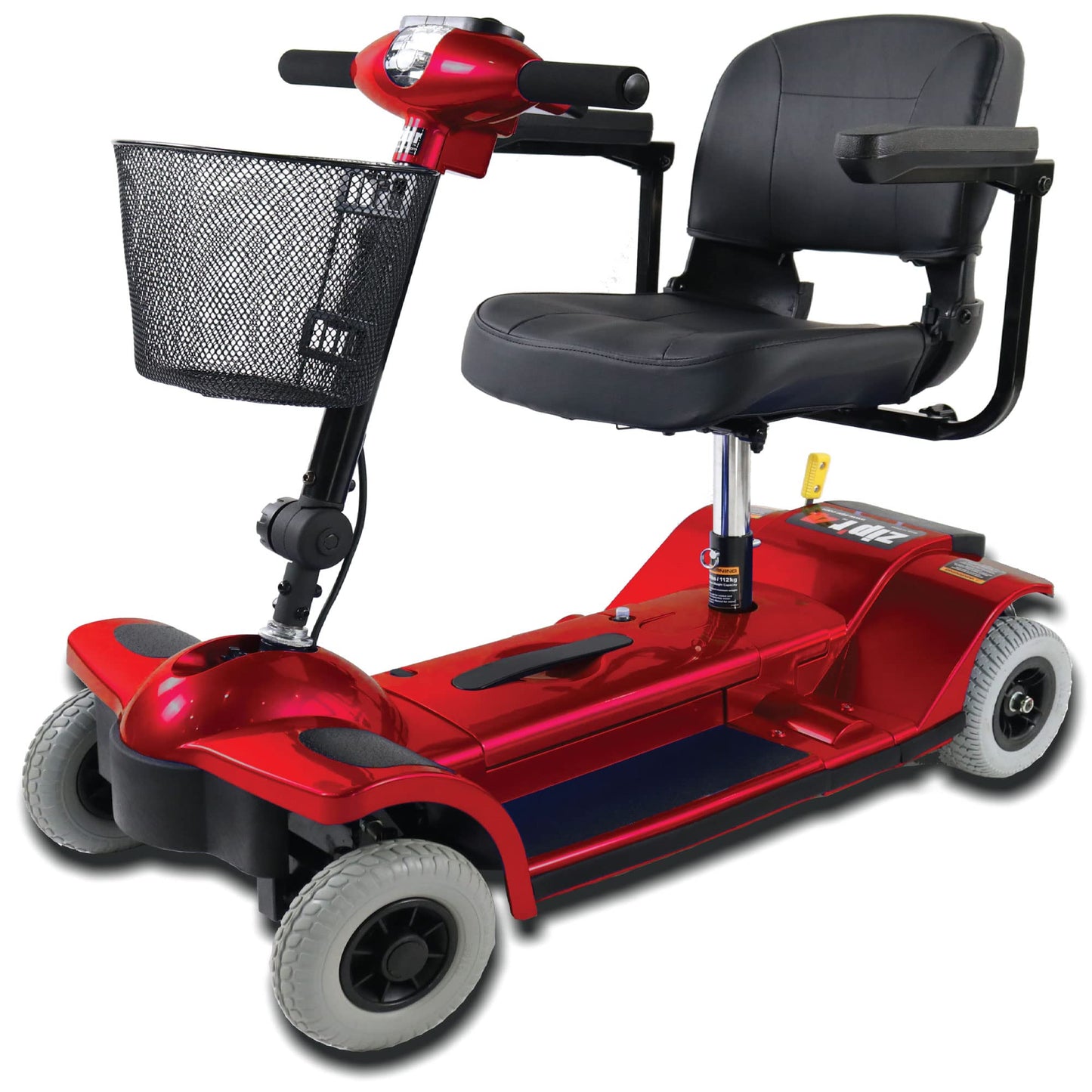 Zip’r Traveler Xtra 4 Wheel Spacious Long Range Mobility Scooter - Folding Motorized Wheelchair - Mobility Scooter for Adults, Travel, Seniors, Elderly - Mobility Scooters -