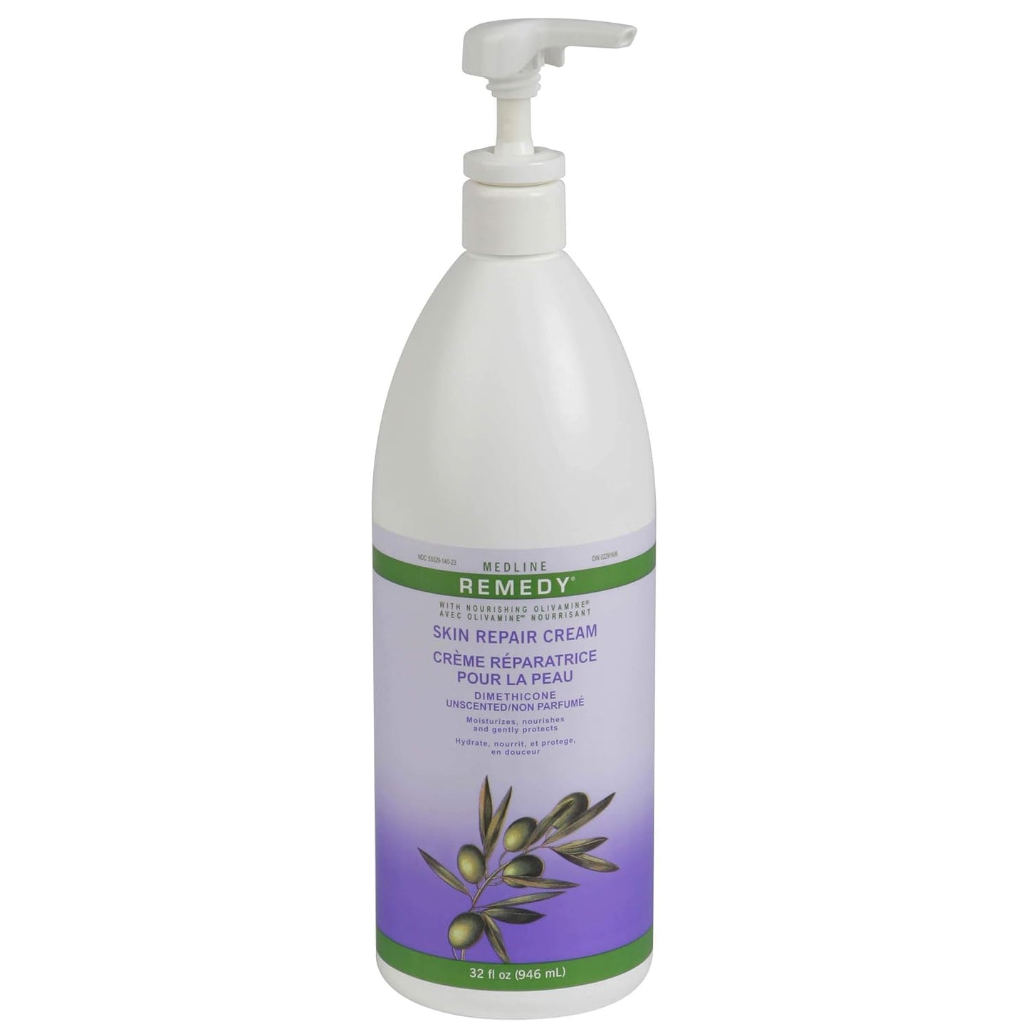 Medline Remedy Unscented Olivamine Skin Repair Cream and Body Lotion – Advanced Hydration & Skin Protection
