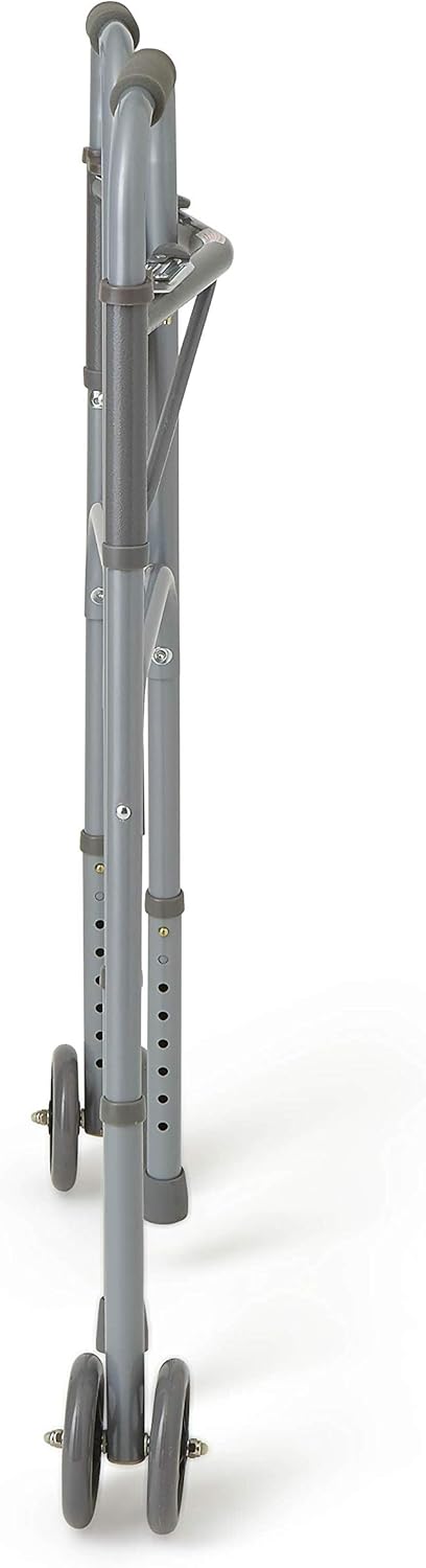 Medline Heavy-Duty Bariatric Folding Walker – Sturdy, Adjustable & Reliable Mobility Aid