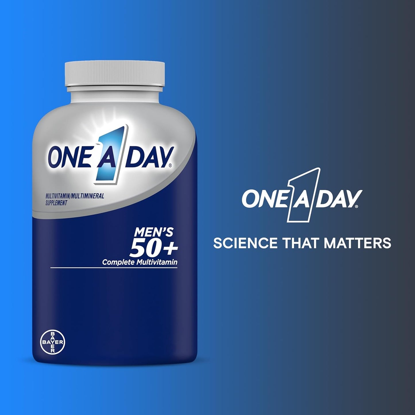 One A Day Men’s 50+ Multivitamins – Essential Daily Nutrition for Men Over 50