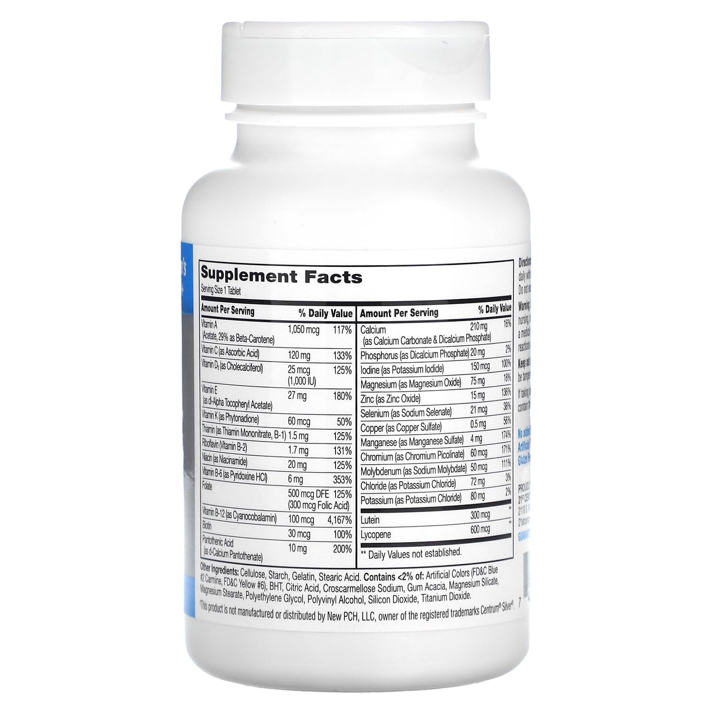 21st Century Sentry Senior Men 50Plus Tablets – Comprehensive Multivitamin & Multimineral Support