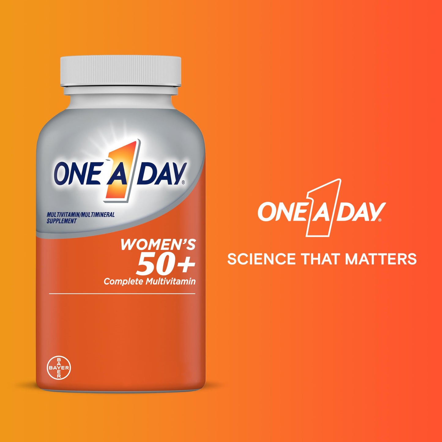 One A Day Women’s 50+ Multivitamin – Essential Daily Nutrition for Women Over 50
