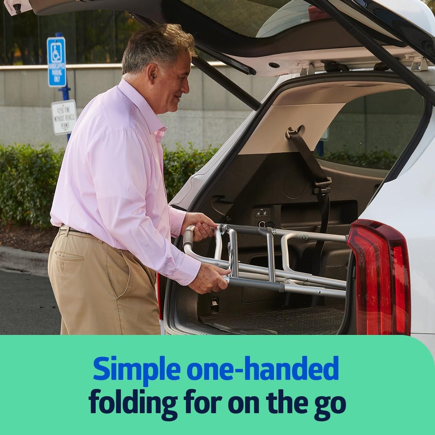 Medline Heavy-Duty Bariatric Folding Walker – Sturdy, Adjustable & Reliable Mobility Aid