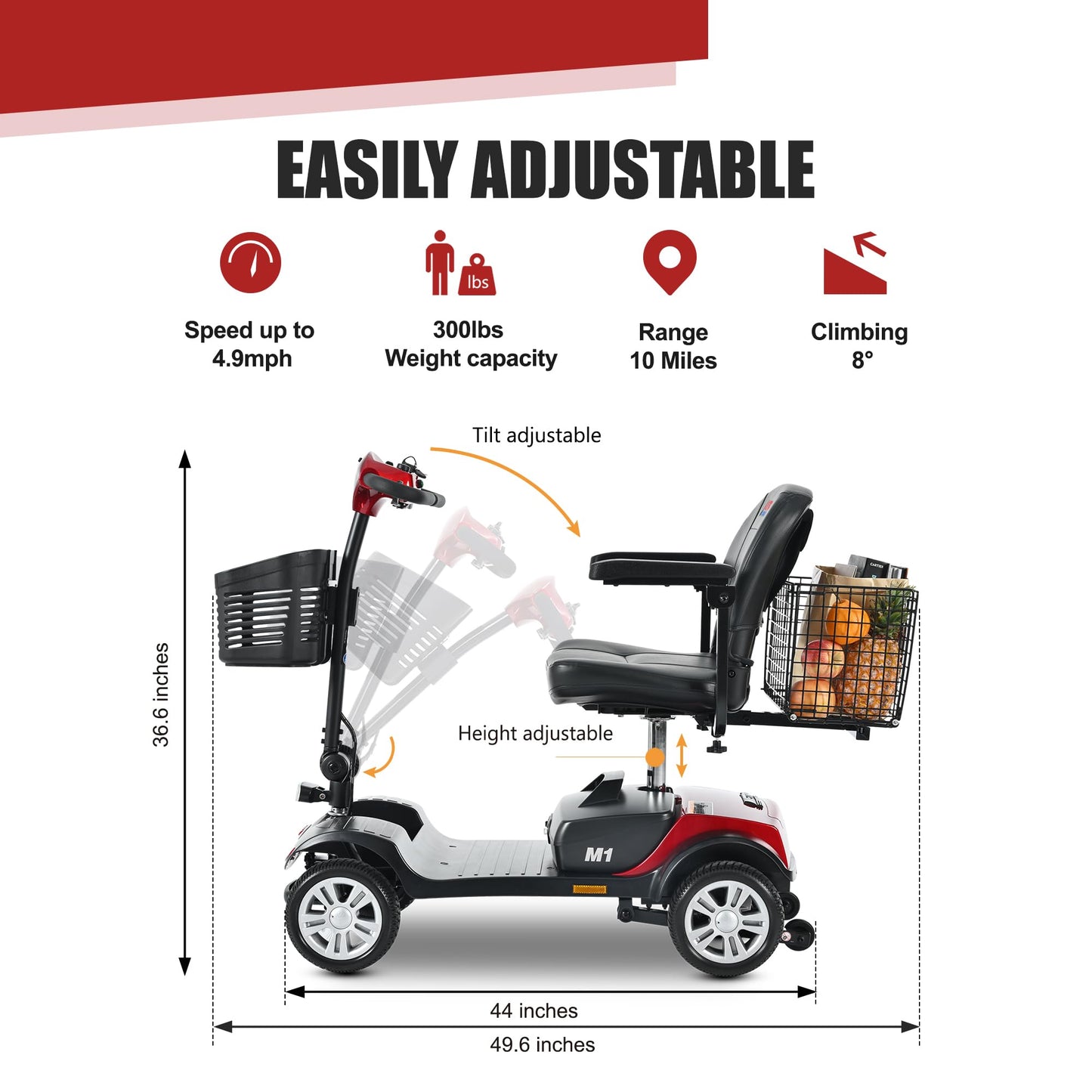 Folding Mobility Scooter for Seniors – Reliable, Comfortable, and Designed for Independence