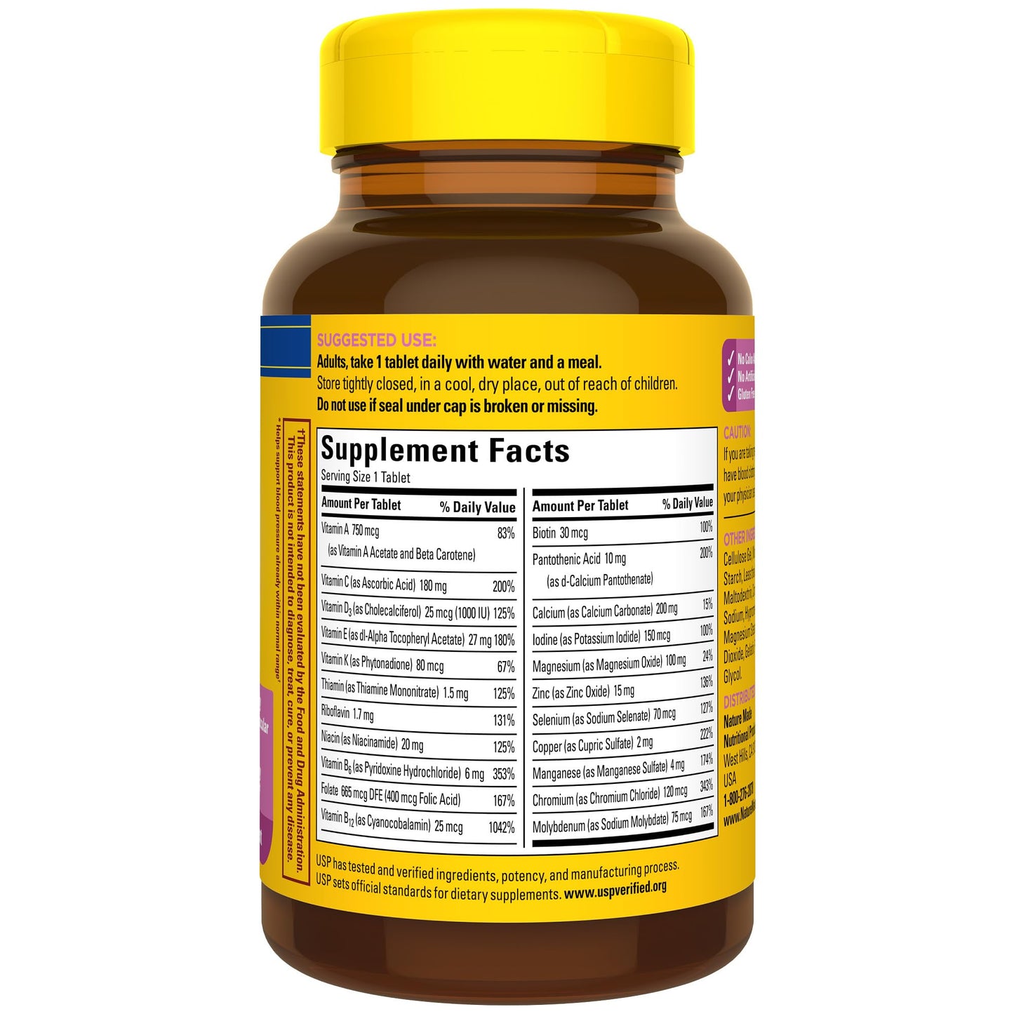 Nature Made Multivitamin For Her 50+ with No Iron – Comprehensive Daily Nutritional Support