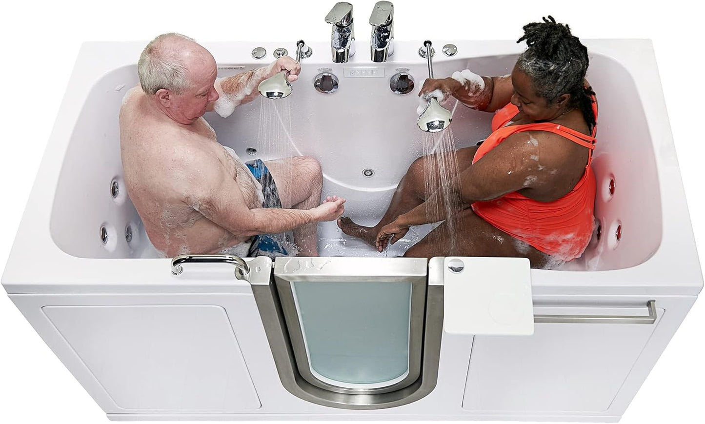 Escape 36"x72" Two-Seat Walk-In Bathtub – Spacious, Therapeutic, and Accessible Bathing Solution