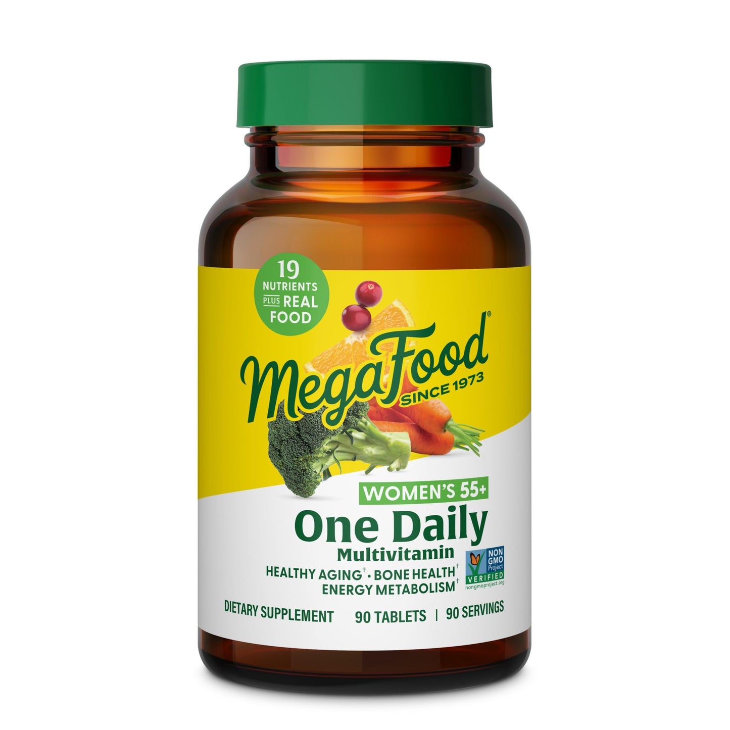 MegaFood Women's 55+ One Daily Multivitamin – Comprehensive Wellness Support for Women Over 55