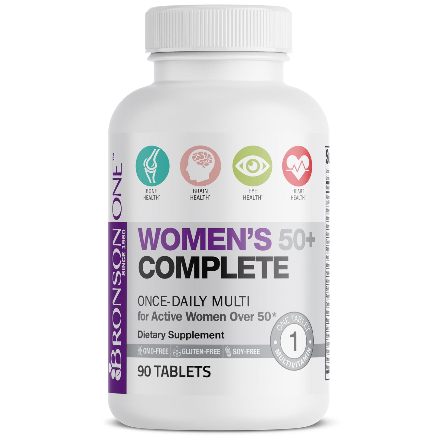 Bronson ONE Daily Women’s 50+ Complete Multivitamin Multimineral, 180 Tablets