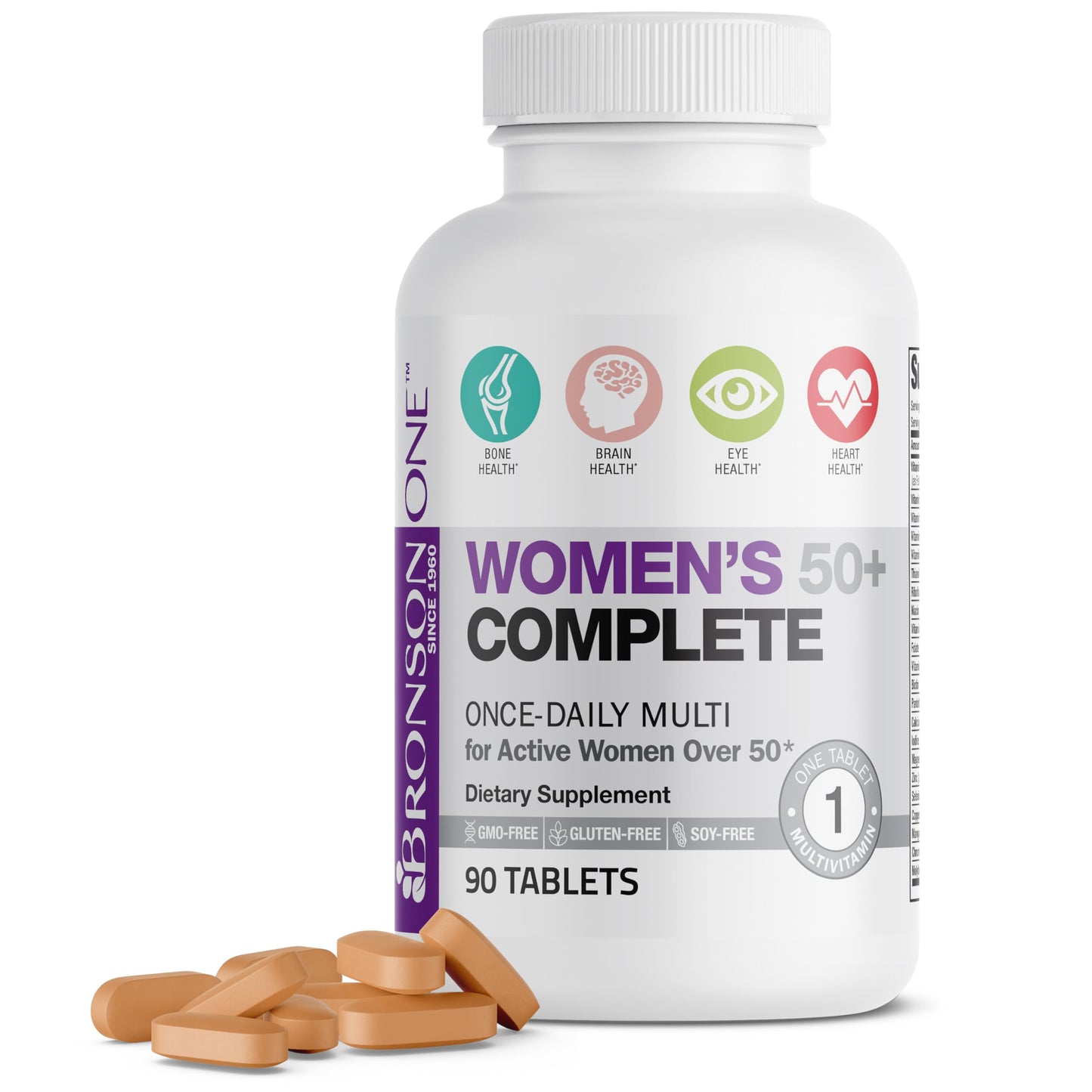 Bronson ONE Daily Women’s 50+ Complete Multivitamin Multimineral, 180 Tablets