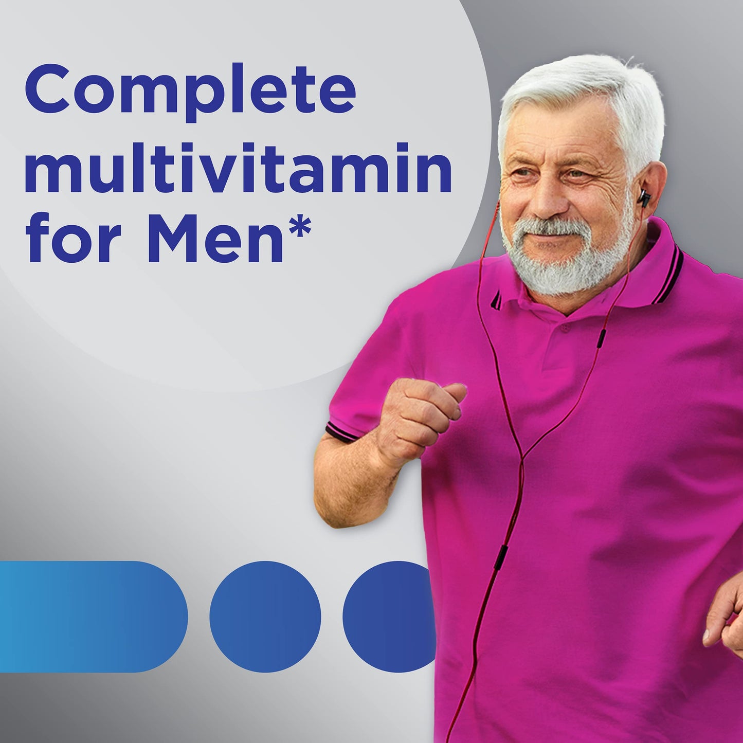 Centrum Silver Men's 50+ Multivitamin – Essential Daily Nutrition for Memory, Cognition & Overall Wellness