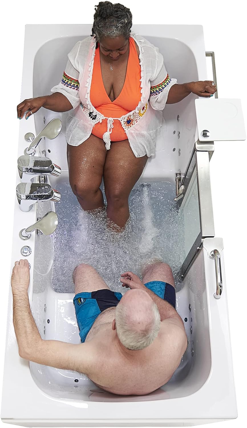 Escape 36"x72" Two-Seat Walk-In Bathtub – Spacious, Therapeutic, and Accessible Bathing Solution