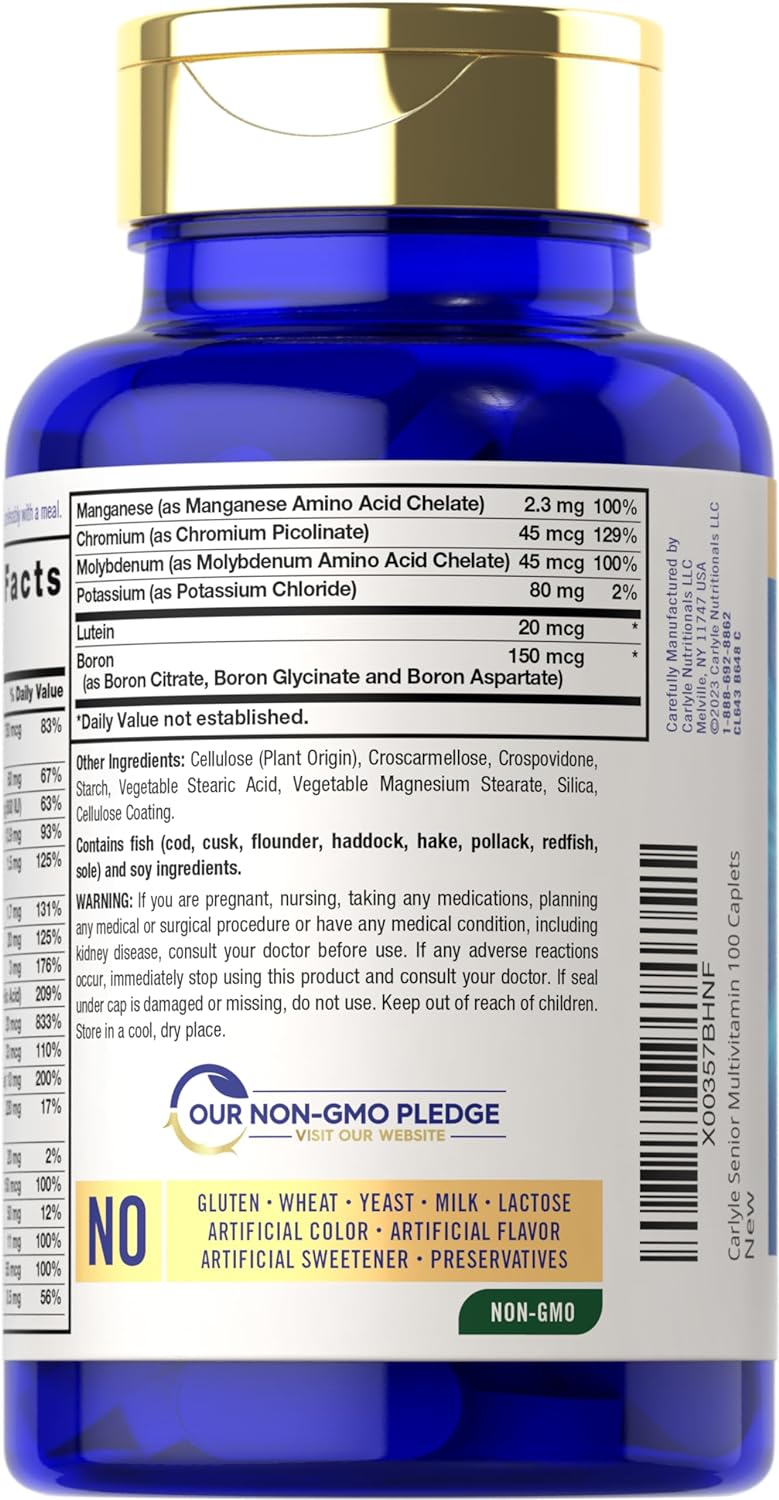 Carlyle Senior Multivitamin for Over 60 – Advanced Nutritional Support for Healthy Aging