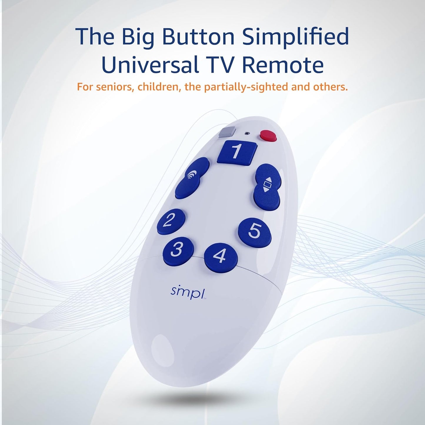 Smpl Simple TV Remote for The Elderly – Easy, Accessible, and Designed for Seniors