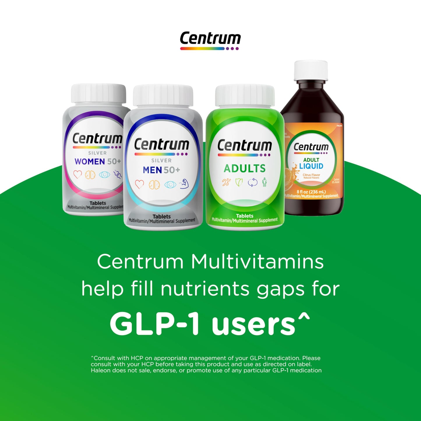 Centrum Silver Men's 50+ Multivitamin – Essential Daily Nutrition for Memory, Cognition & Overall Wellness